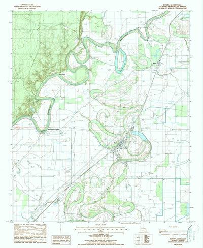 United States Geological Survey Bonita, LA (1988, 24000-Scale) digital map