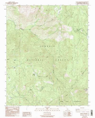 United States Geological Survey Bonita Meadows, CA (1987, 24000-Scale) digital map