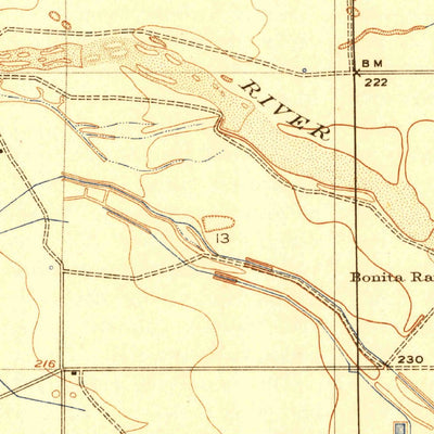 United States Geological Survey Bonita Ranch, CA (1921, 31680-Scale) digital map
