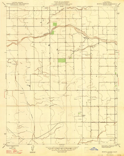 United States Geological Survey Bonita Ranch, CA (1947, 24000-Scale) digital map