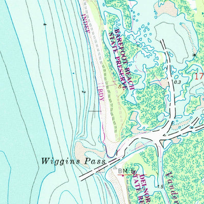 United States Geological Survey Bonita Springs, FL (1958, 24000-Scale) digital map