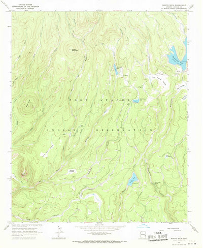 United States Geological Survey Bonito Rock, AZ (1967, 24000-Scale) digital map