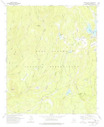 United States Geological Survey Bonito Rock, AZ (1978, 24000-Scale) digital map
