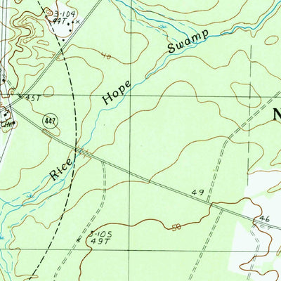 United States Geological Survey Bonneau, SC (1990, 24000-Scale) digital map