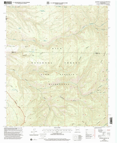 United States Geological Survey Bonner Canyon, NM (1999, 24000-Scale) digital map