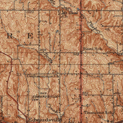 United States Geological Survey Bonner Springs, KS-MO (1940, 62500-Scale) digital map