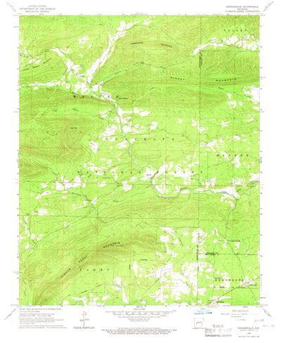 United States Geological Survey Bonnerdale, AR (1966, 24000-Scale) digital map