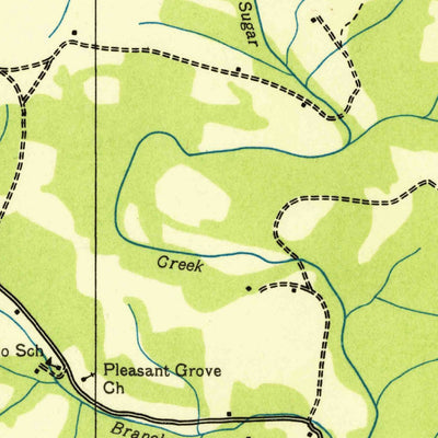 United States Geological Survey Bonnertown, TN-AL (1936, 24000-Scale) digital map