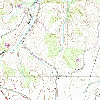United States Geological Survey Bonnertown, TN-AL (1950, 24000-Scale) digital map