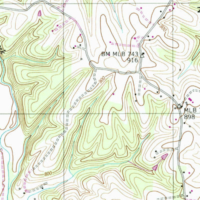 United States Geological Survey Bonnertown, TN-AL (1950, 24000-Scale) digital map