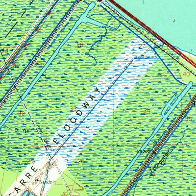 United States Geological Survey Bonnet Carre, LA (1969, 62500-Scale) digital map
