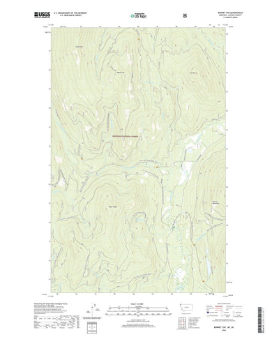 United States Geological Survey Bonnet Top, MT (2020, 24000-Scale) digital map