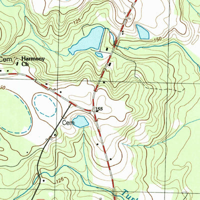 United States Geological Survey Bonnetsville, NC (1986, 24000-Scale) digital map