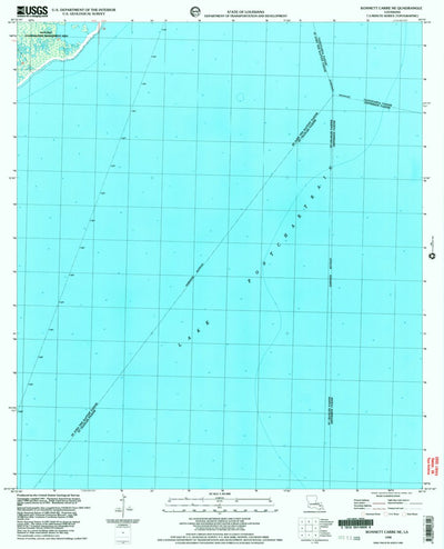 United States Geological Survey Bonnett Carre NE, LA (1998, 24000-Scale) digital map