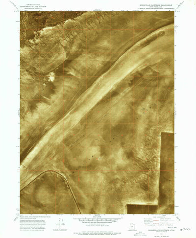 United States Geological Survey Bonneville Racetrack, UT (1971, 24000-Scale) digital map