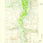United States Geological Survey Bonneville SW, WY (1950, 24000-Scale) digital map