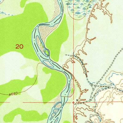 United States Geological Survey Bonneville SW, WY (1950, 24000-Scale) digital map