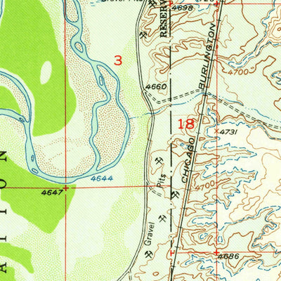 United States Geological Survey Bonneville SW, WY (1950, 24000-Scale) digital map