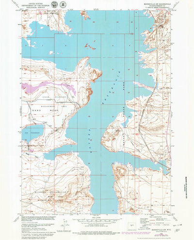 United States Geological Survey Bonneville SW, WY (1958, 24000-Scale) digital map