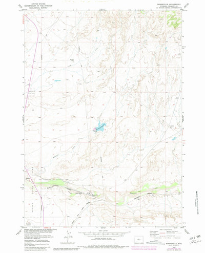 United States Geological Survey Bonneville, WY (1957, 24000-Scale) digital map
