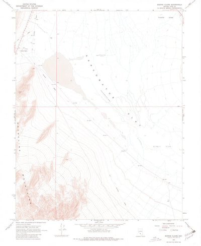 United States Geological Survey Bonnie Claire, NV (1968, 24000-Scale) digital map