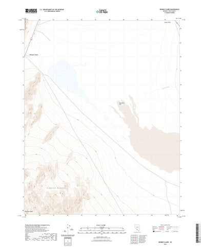 United States Geological Survey Bonnie Claire, NV (2021, 24000-Scale) digital map