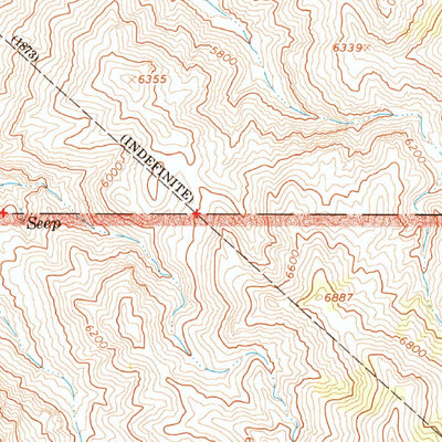 United States Geological Survey Bonnie Claire SW, NV-CA (1968, 24000-Scale) digital map