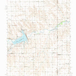 United States Geological Survey Bonny Reservoir, CO-KS (1950, 62500-Scale) digital map