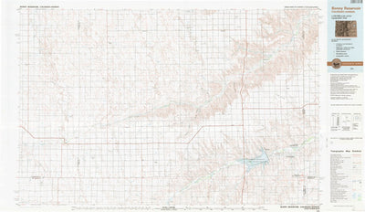 United States Geological Survey Bonny Reservoir, CO-KS (1983, 100000-Scale) digital map