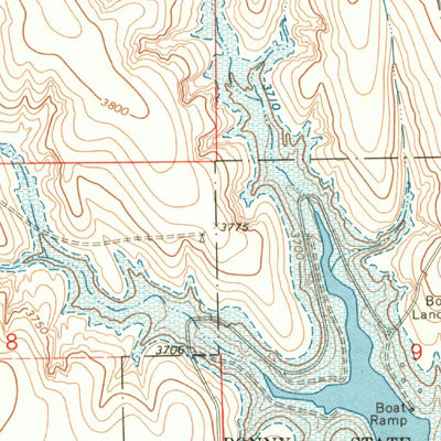 United States Geological Survey Bonny Reservoir North, CO (1968, 24000-Scale) digital map