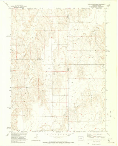 United States Geological Survey Bonny Reservoir SE, CO-KS (1971, 24000-Scale) digital map