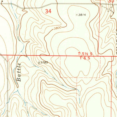 United States Geological Survey Bonny Reservoir SE, CO-KS (1971, 24000-Scale) digital map