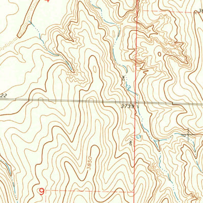 United States Geological Survey Bonny Reservoir SE, CO-KS (1971, 24000-Scale) digital map