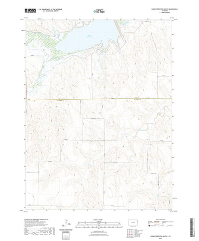 United States Geological Survey Bonny Reservoir South, CO (2022, 24000-Scale) digital map