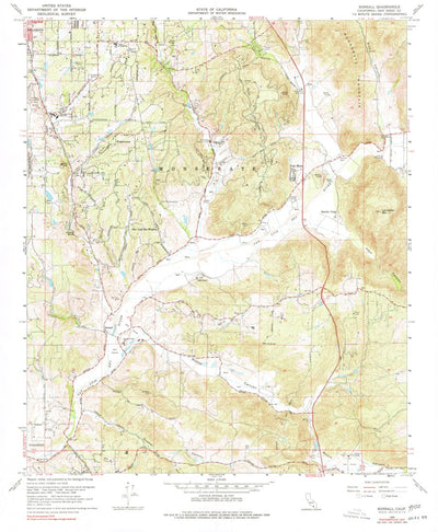 United States Geological Survey Bonsall, CA (1968, 24000-Scale) digital map