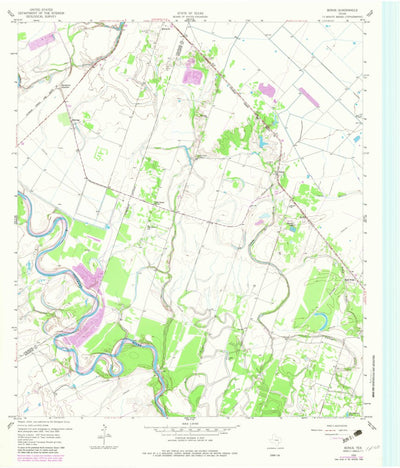 United States Geological Survey Bonus, TX (1959, 24000-Scale) digital map