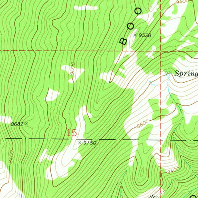 United States Geological Survey Boobe Hole Reservoir, UT (1968, 24000-Scale) digital map