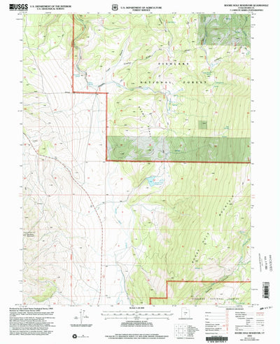 United States Geological Survey Boobe Hole Reservoir, UT (2001, 24000-Scale) digital map