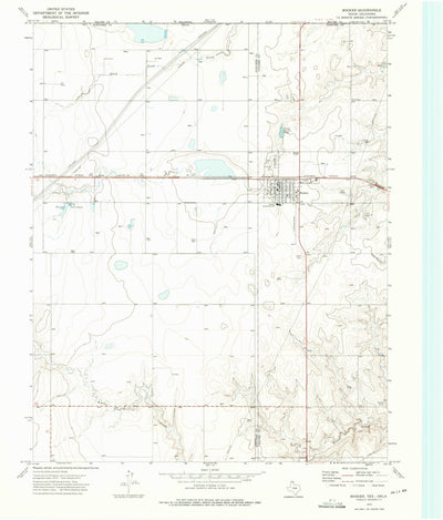 United States Geological Survey Booker, TX-OK (1973, 24000-Scale) digital map