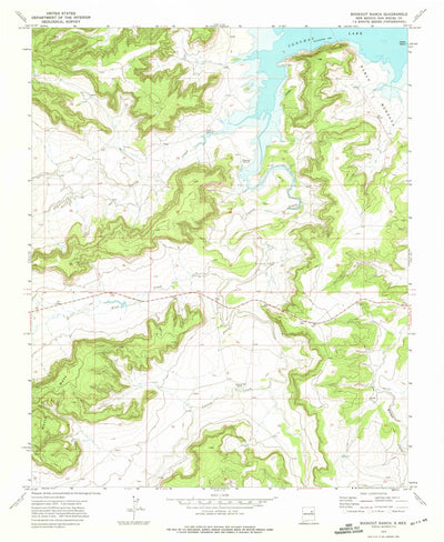 United States Geological Survey Bookout Ranch, NM (1972, 24000-Scale) digital map