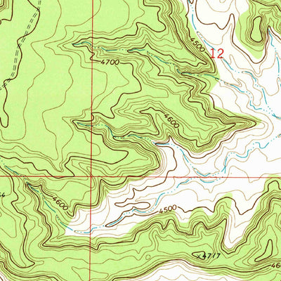 United States Geological Survey Bookout Ranch, NM (1972, 24000-Scale) digital map