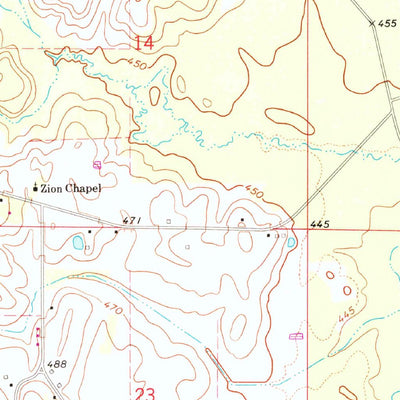 United States Geological Survey Boon, MS (1973, 24000-Scale) digital map
