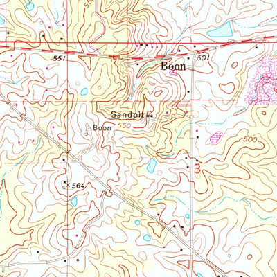 United States Geological Survey Boon, MS (1973, 24000-Scale) digital map