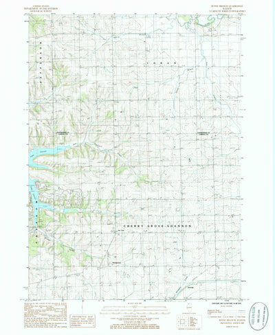 United States Geological Survey Boone Branch, IL (1985, 24000-Scale) digital map