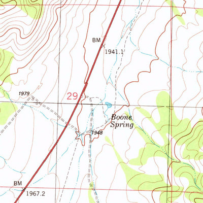 United States Geological Survey Boone Canyon, NV (1982, 24000-Scale) digital map