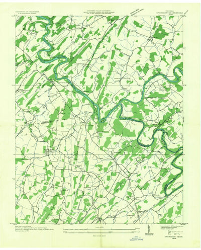 United States Geological Survey Boone Dam, TN (1935, 24000-Scale) digital map
