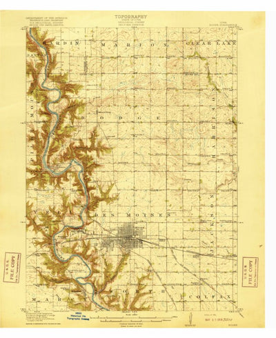 United States Geological Survey Boone, IA (1916, 62500-Scale) digital map