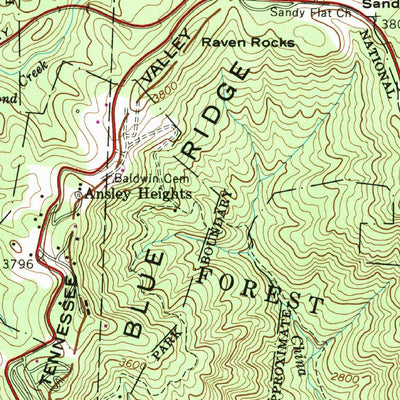 United States Geological Survey Boone, NC (1959, 24000-Scale) digital map