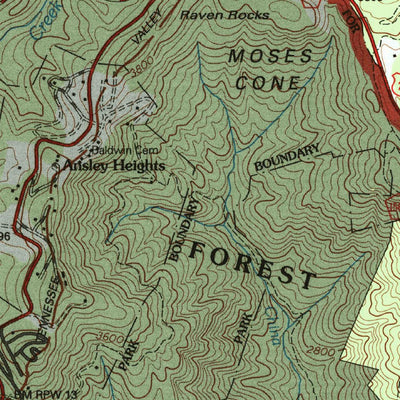 United States Geological Survey Boone, NC (1994, 24000-Scale) digital map