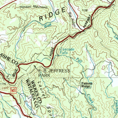 United States Geological Survey Boone, NC-TN (1985, 100000-Scale) digital map